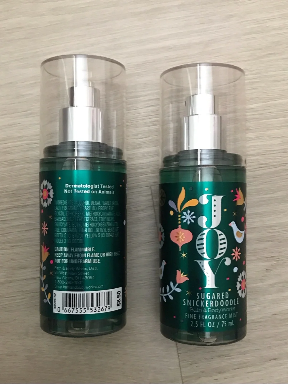 Bath & Body Works Joy Sugared Snickerdoodle Fine Fragrance Mist - Green